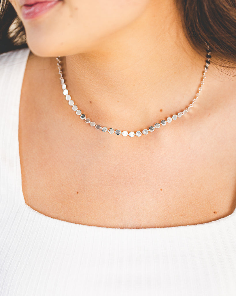 Sequin Necklace - Silver– Skye Jewelry